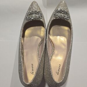 Silver Glitter Women's Shoes